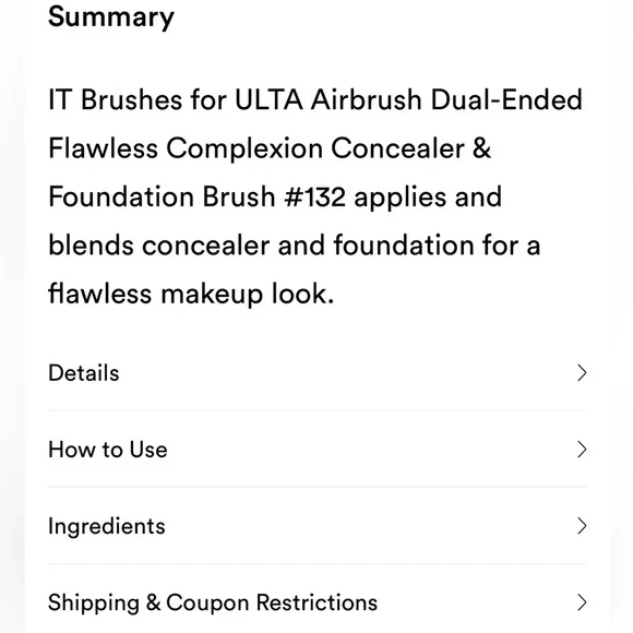 IT Cosmetics Dual-Ended Makeup Brush - Silver and White - Picture 8 of 11